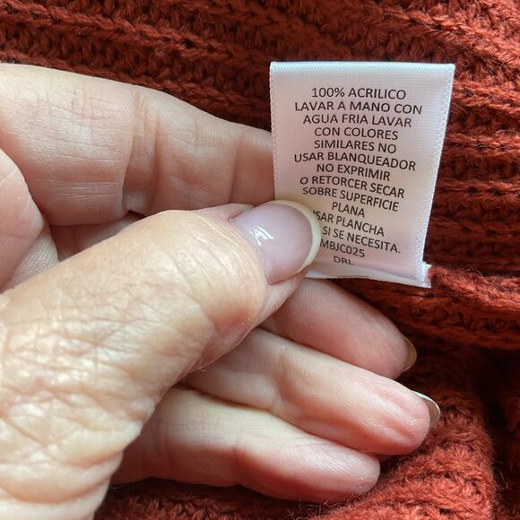 Derek Heart Rust Brown Open Front Distressed edges Long XL - Picture 8 of 9